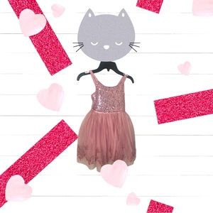 Dark blush butterfly dress